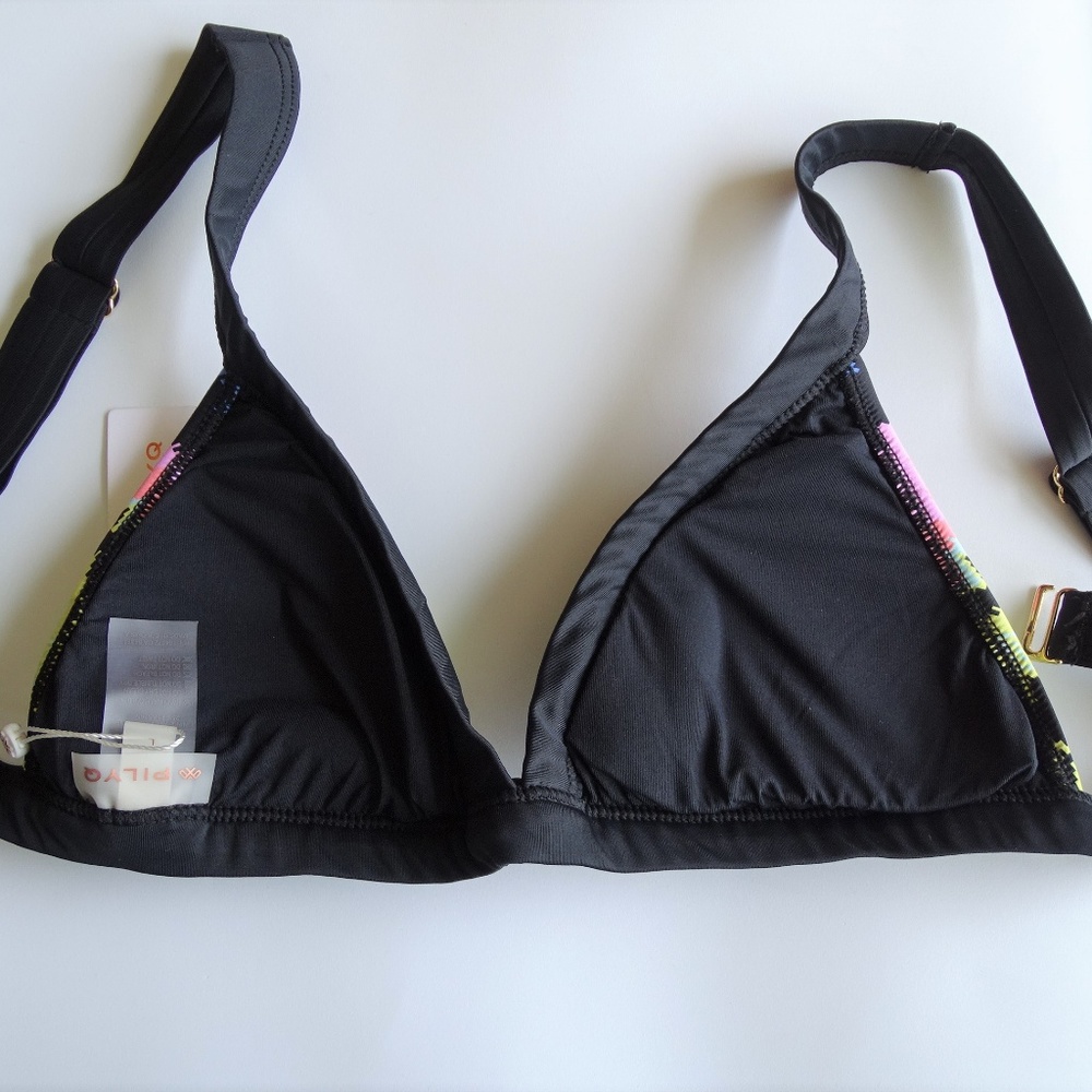 PilyQ NWT Clara Mix Up Bikini Top - Picture 2 of 2
